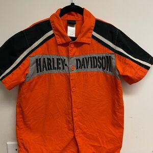 Harley-Davidson Men's Orange Shirt